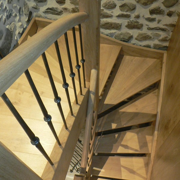 escalier sans contremarches